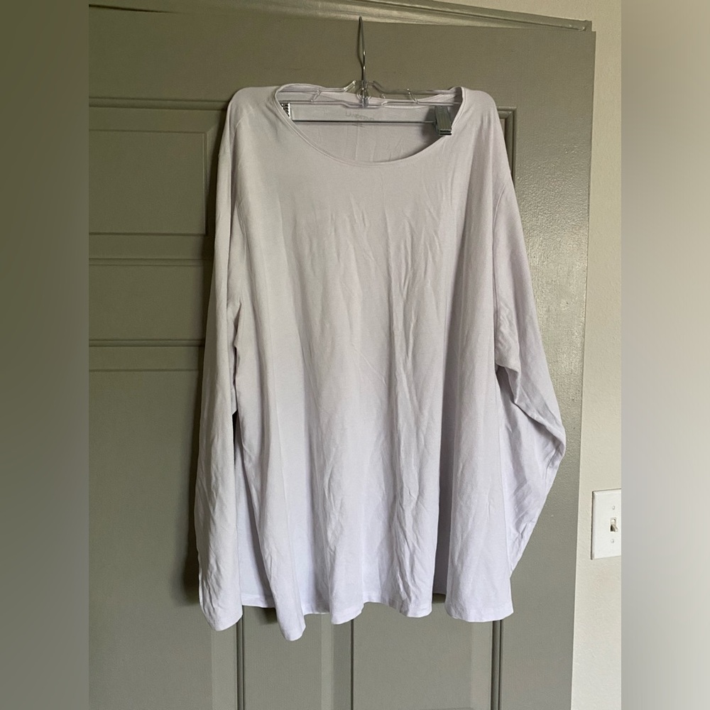 Lands end white long sleeve